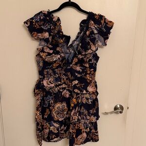 Floral Ruffle Anthropologie Dress